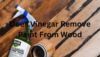 Does vinegar remove paint from wood