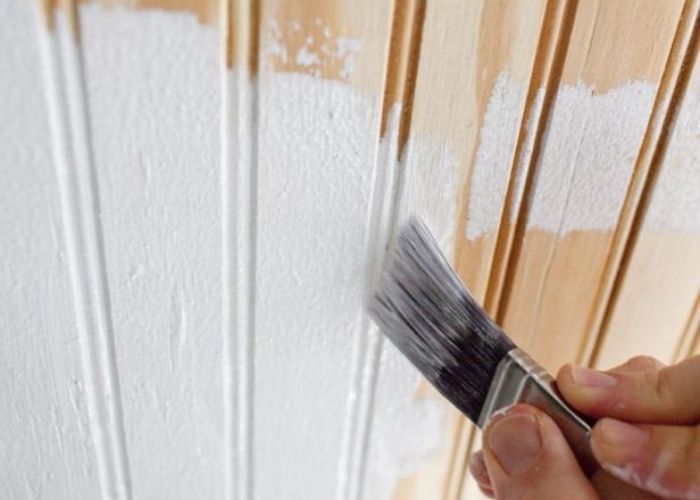 How to Paint Wood Paneling without Sanding