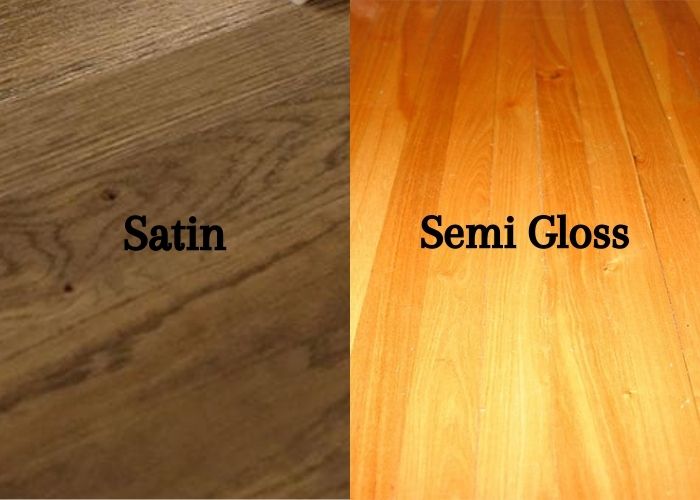 satin vs semi gloss polyurethane finish
