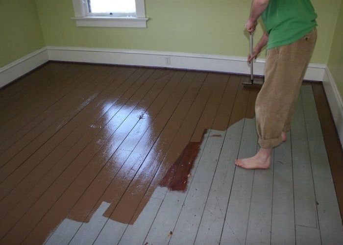 Can You Use Concrete Paint On Wood, What Kind Of Wood Is Used For Hardwood Floors And Concrete