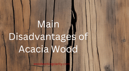 Main disadvantages of acacia wood