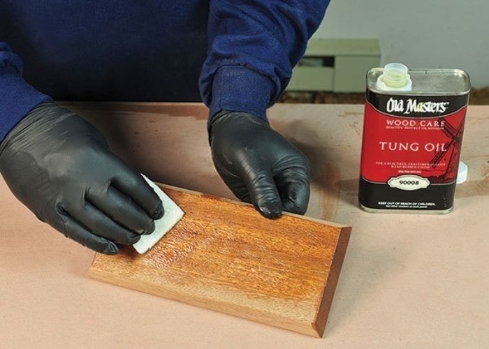 Tung Oil over Oil-Based Wood Stain