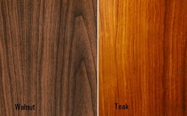 Teak vs. Walnut Image Illustration