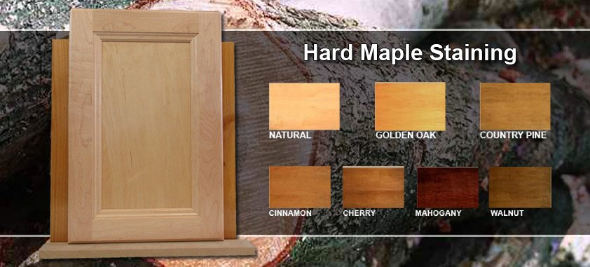 Image of maple stain color chart