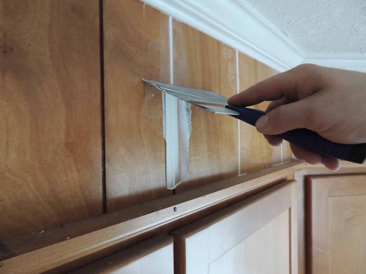How to Make Wood Paneling Look Like Drywall