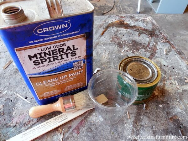 how to thin wood stain