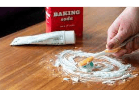 How to Remove White Heat Stains on Wood Table with Toothpaste