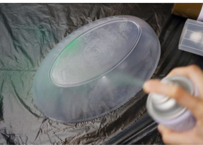 Acrylic Spray Paint on Plastic