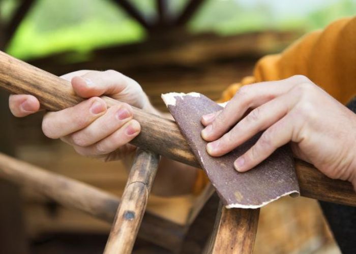 Removing Chalk Paint from Wood by Sanding