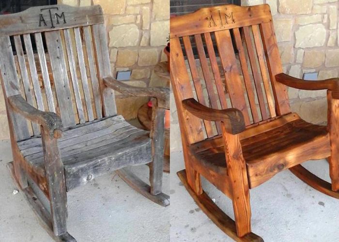 Restore old wood furniture