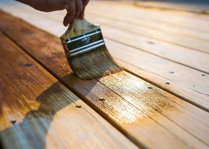 Equipment to Apply Stain on Pressure Treated Wood
