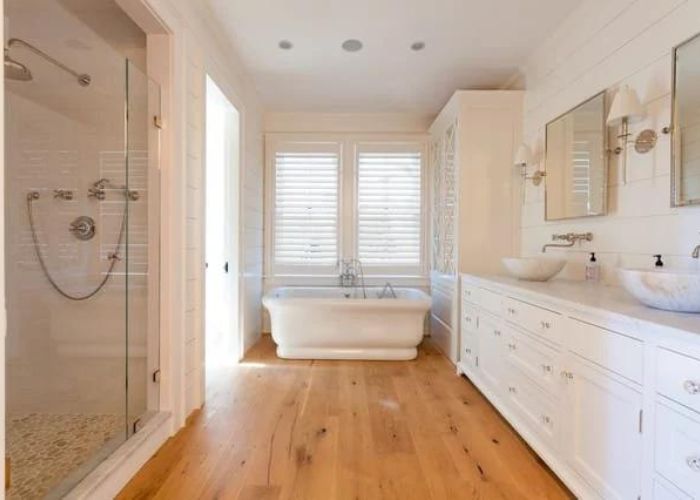 Wooden Bathroom Floors