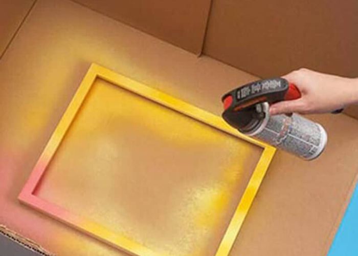 How to Spray Paint Cardboard