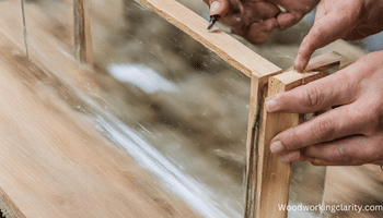 Gluing Wood to the Glass Using Liquid Nails
