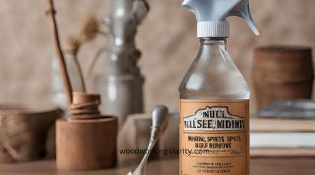 Using Mineral Spirits to Remove Dust on wood