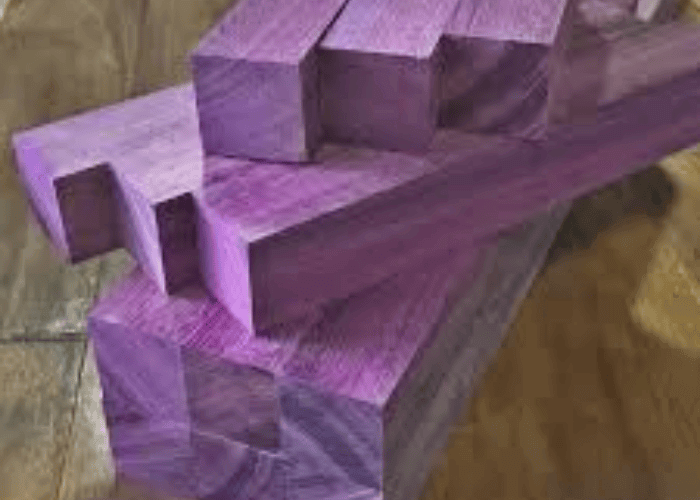 Purple heart wood