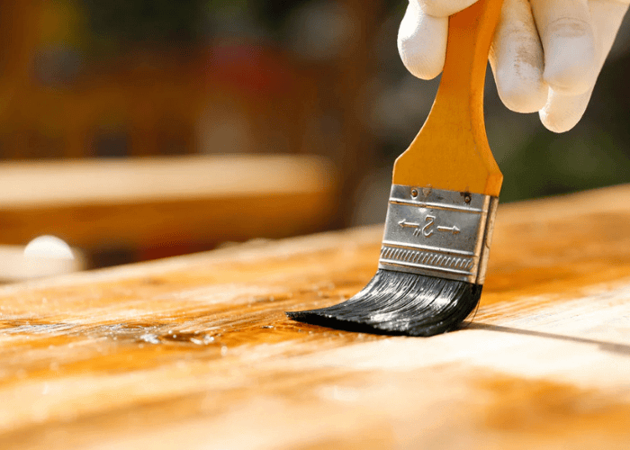 Using stain sealant to protect pine